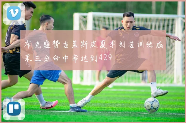 布克盛赞吉莱斯皮夏季刻苦训练成果三分命中率达到429