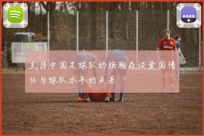 支持中国足球队的杨瀚森谈爱国情怀与球队水平的关系